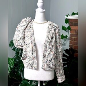 🛍️ moon & Madison multi color cropped cardigan size small very cute & excellent